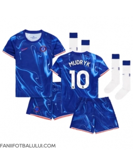 Chelsea Mykhailo Mudryk #10 Echipament de Fotbal Replică 2024-25 Copii Acasa (+ Șorturi)